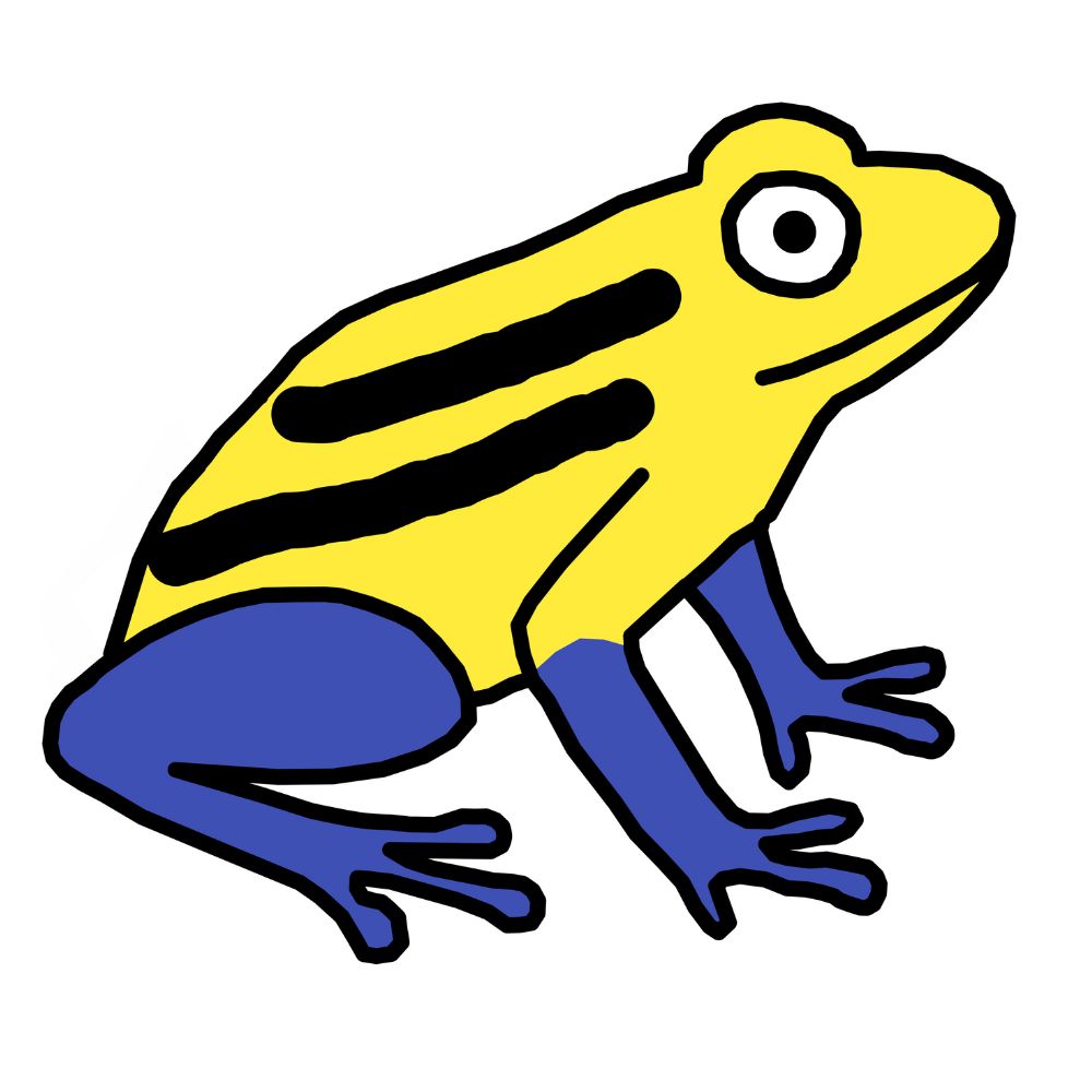 Yellow Frog design